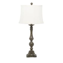 Cheap π 29" Brown Polystone Traditional Table Lamp, 2ct. by Ivory and Iris β¨