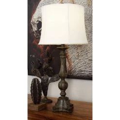 Cheap 🔔 29" Brown Polystone Traditional Table Lamp, 2ct. by Ivory and Iris ✨ -Cheap Ivory and Iris Store D361793S 7