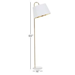 Best reviews of 👍 60" Gold Metal Transitional Floor Lamp by Ivory and Iris 😀 -Cheap Ivory and Iris Store D361794S 7
