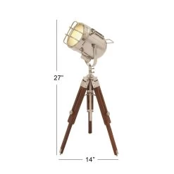 Discount 😉 27" Brown Metal Industrial Desk Lamp by Ivory and Iris 🥰 -Cheap Ivory and Iris Store D361799S 3