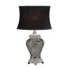 Cheapest ✨ 30" Silver Glass Tuscan Table Lamp by Ivory and Iris 💯
