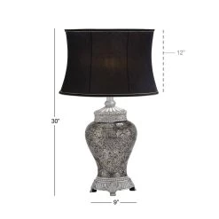 Cheapest β¨ 30" Silver Glass Tuscan Table Lamp by Ivory and Iris π― 12 Cheapest β¨ 30" Silver Glass Tuscan Table Lamp by Ivory and Iris π― -Cheap Ivory and Iris Store D361800S 6