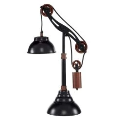 Best Pirce 𧨠24" Black Metal Industrial Table Lamp by Ivory and Iris β¨