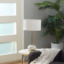 Best deal ⌛ 22" Gold Metal Glam Table Lamp by Ivory and Iris ✨ -Cheap Ivory and Iris Store D361805S 10