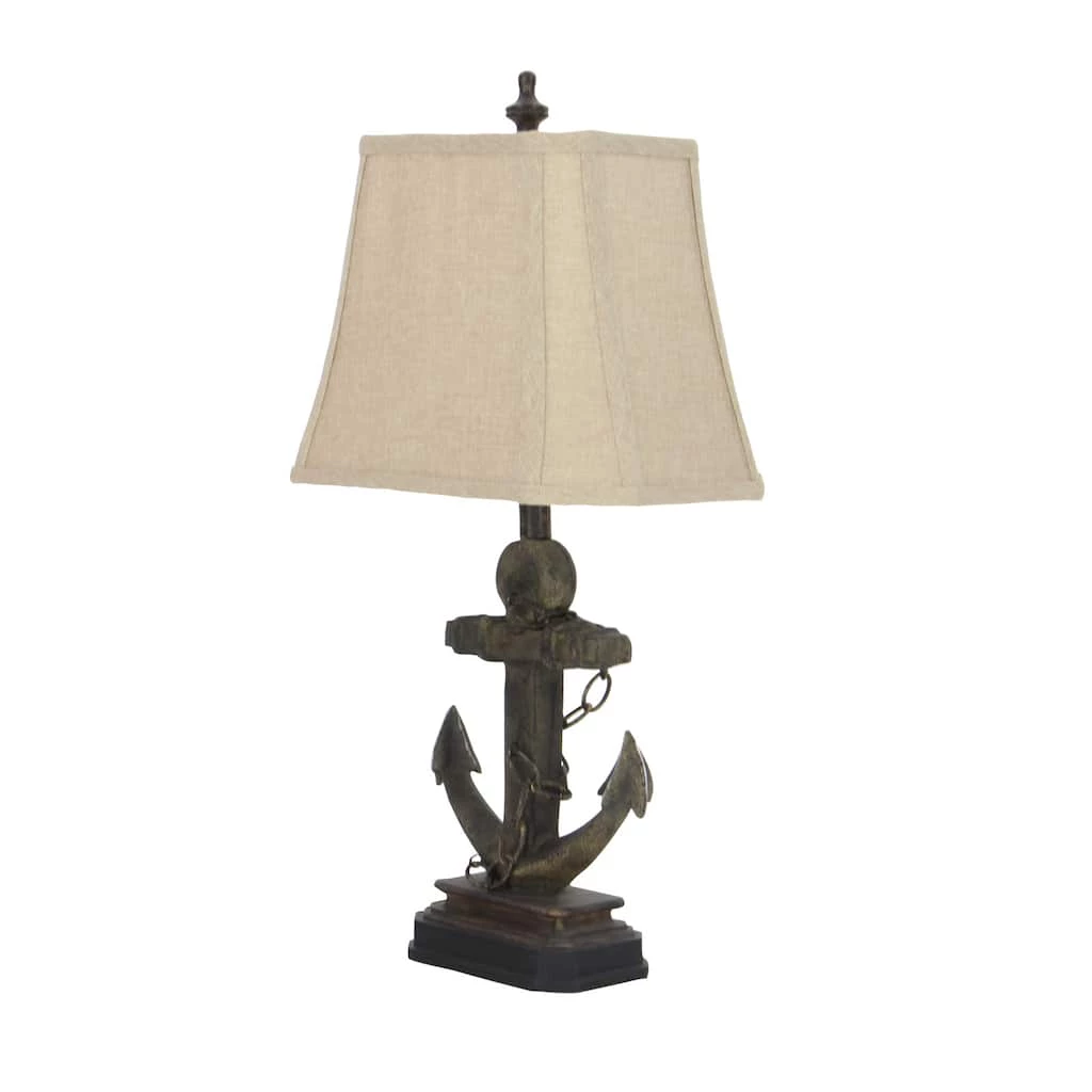 Best Sale π₯ 28" Brown Polystone Nautical Table Lamp, 2ct. by Ivory and Iris βοΈ 3 Best Sale π₯ 28" Brown Polystone Nautical Table Lamp, 2ct. by Ivory and Iris βοΈ - Image 3