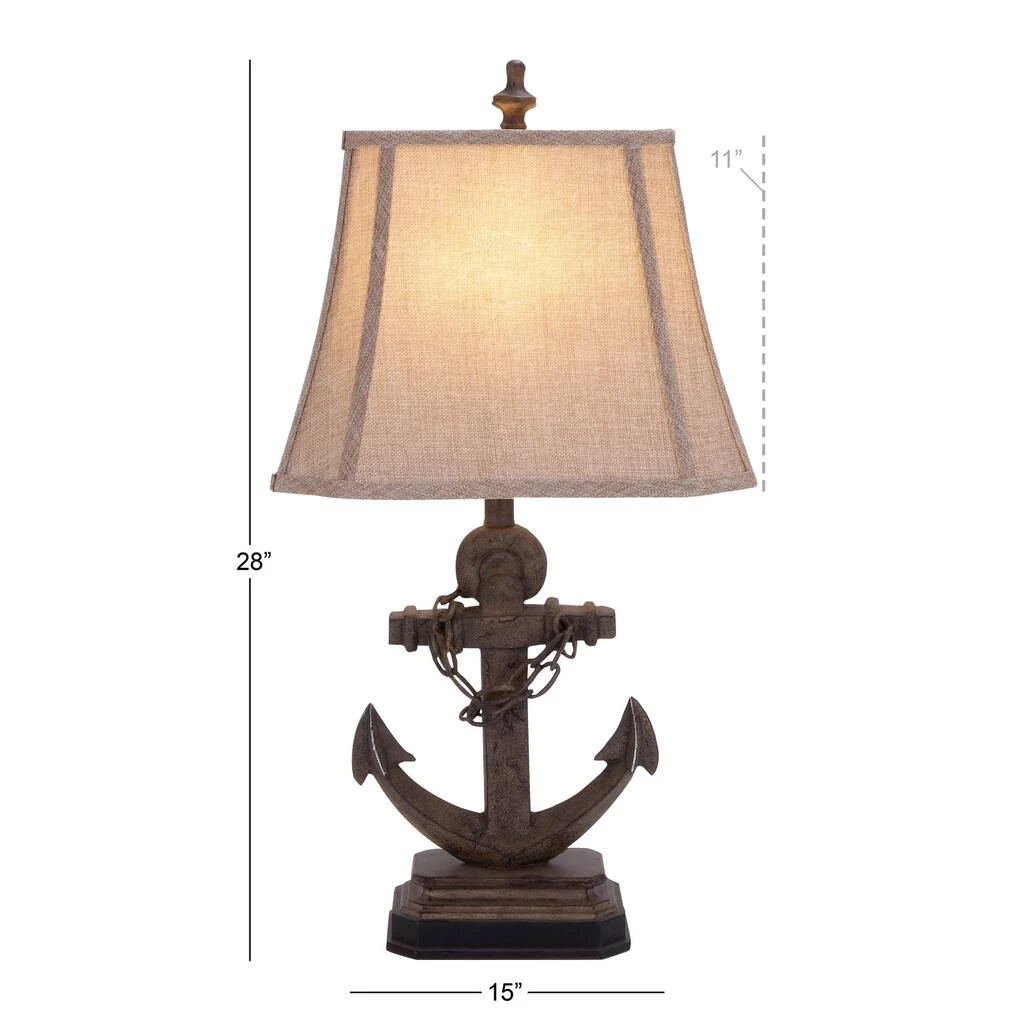 Best Sale π₯ 28" Brown Polystone Nautical Table Lamp, 2ct. by Ivory and Iris βοΈ 6 Best Sale π₯ 28" Brown Polystone Nautical Table Lamp, 2ct. by Ivory and Iris βοΈ - Image 6
