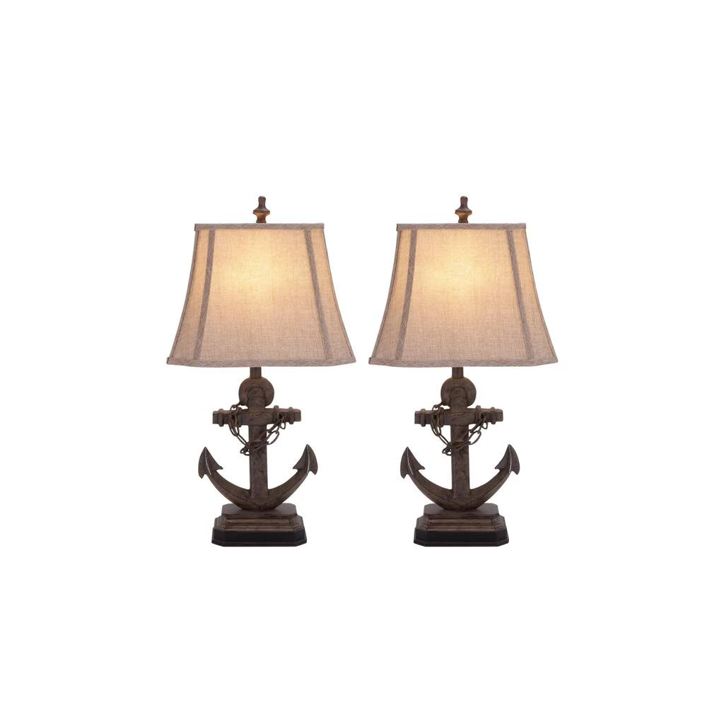 Best Sale π₯ 28" Brown Polystone Nautical Table Lamp, 2ct. by Ivory and Iris βοΈ 7 Best Sale π₯ 28" Brown Polystone Nautical Table Lamp, 2ct. by Ivory and Iris βοΈ - Image 7