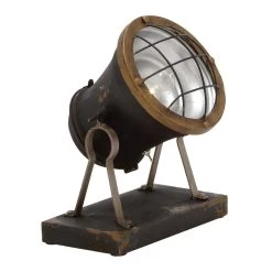 Flash Sale 🔥 10" Silver Metal Industrial Table Lamp by Ivory and Iris 👍