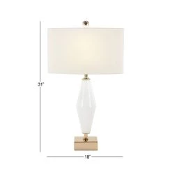 Brand new 🎉 31" Gold Glass Transitional Table Lamp by Ivory and Iris 🤩 -Cheap Ivory and Iris Store D361813S 11