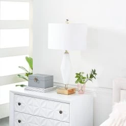 Brand new 🎉 31" Gold Glass Transitional Table Lamp by Ivory and Iris 🤩 -Cheap Ivory and Iris Store D361813S 12