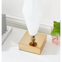 Brand new 🎉 31" Gold Glass Transitional Table Lamp by Ivory and Iris 🤩 -Cheap Ivory and Iris Store D361813S 5