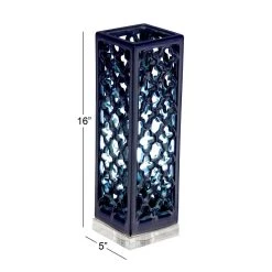 Wholesale 👏 16" Blue Porcelain Coastal Uplight, 2ct. by Ivory and Iris 🤩 -Cheap Ivory and Iris Store D361826S 7