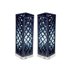 Wholesale 👏 16" Blue Porcelain Coastal Uplight, 2ct. by Ivory and Iris 🤩 -Cheap Ivory and Iris Store D361826S 8