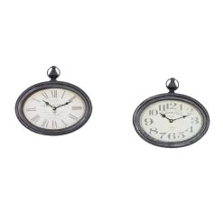 Best reviews of ✨ 12" Metal Vintage Wall Clock, 2ct. by Ivory and Iris 🔥
