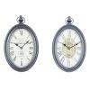 Wholesale 🤩 15" Metal Vintage Wall Clock, 2ct. by Ivory and Iris ✔️