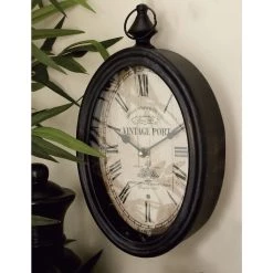Wholesale 🤩 15" Metal Vintage Wall Clock, 2ct. by Ivory and Iris ✔️ -Cheap Ivory and Iris Store D362046S 10