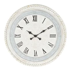 Brand new ⭐ White Farmhouse Wood Wall Clock by Ivory and Iris ✨