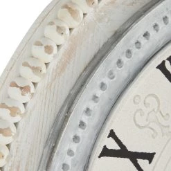 Brand new ⭐ White Farmhouse Wood Wall Clock by Ivory and Iris ✨ -Cheap Ivory and Iris Store D362049S 3