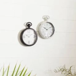 Cheapest π Black & White Metal Vintage Wall Clock Set by Ivory and Iris π₯ 20 Cheapest π Black & White Metal Vintage Wall Clock Set by Ivory and Iris π₯ -Cheap Ivory and Iris Store D362053S 10