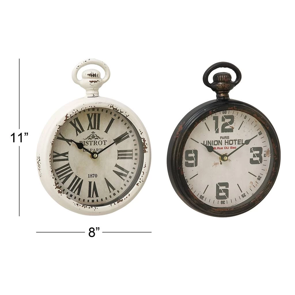 Cheapest π Black & White Metal Vintage Wall Clock Set by Ivory and Iris π₯ 9 Cheapest π Black & White Metal Vintage Wall Clock Set by Ivory and Iris π₯ - Image 9