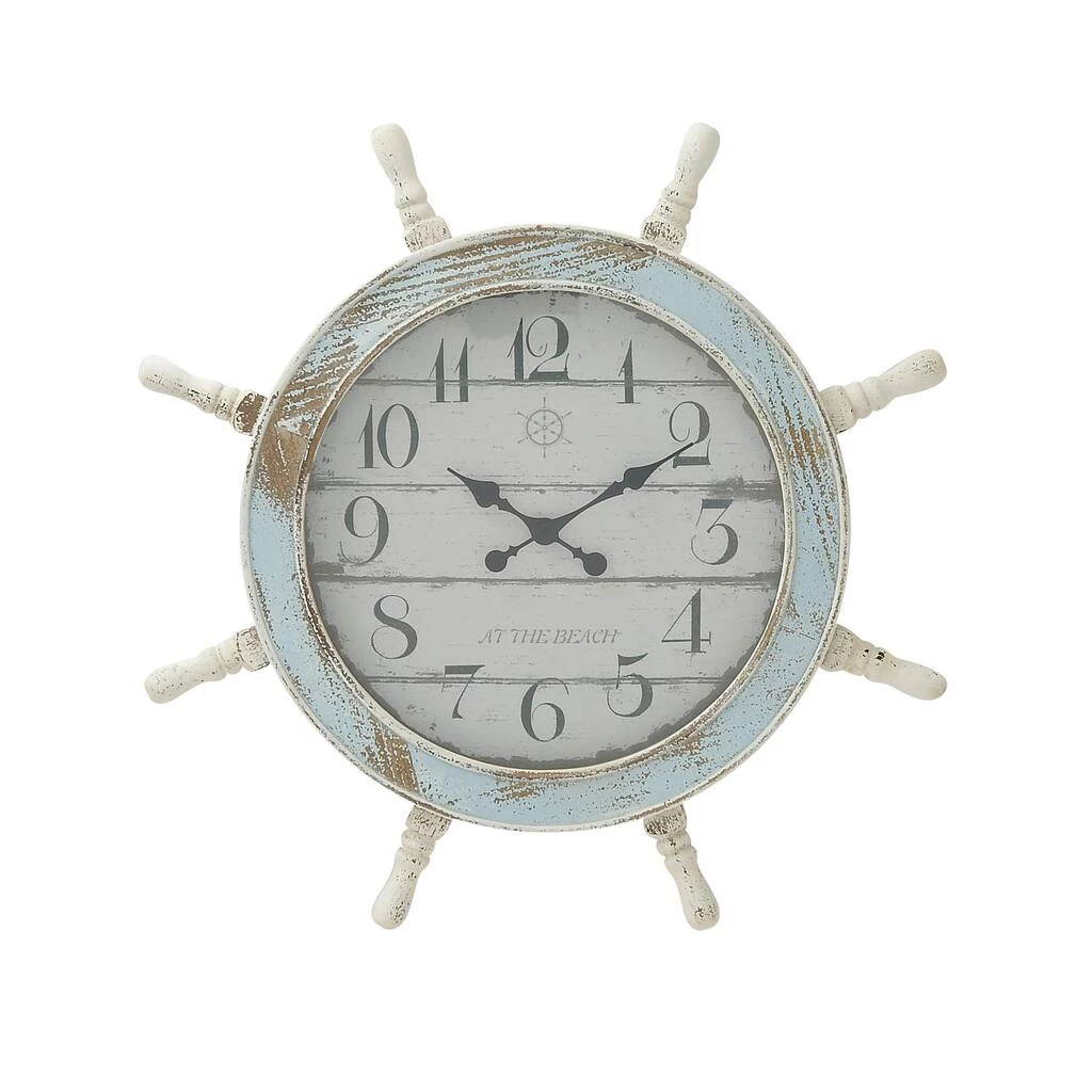 Brand new β Blue Coastal Wood Wall Clock by Ivory and Iris π€© 1 Brand new β Blue Coastal Wood Wall Clock by Ivory and Iris π€©