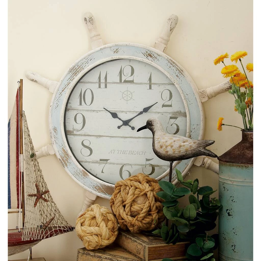 Brand new β Blue Coastal Wood Wall Clock by Ivory and Iris π€© 7 Brand new β Blue Coastal Wood Wall Clock by Ivory and Iris π€© - Image 7