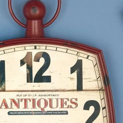 Cheap π White Vintage Metal Wall Clock by Ivory and Iris π 10 Cheap π White Vintage Metal Wall Clock by Ivory and Iris π -Cheap Ivory and Iris Store D362066S 3