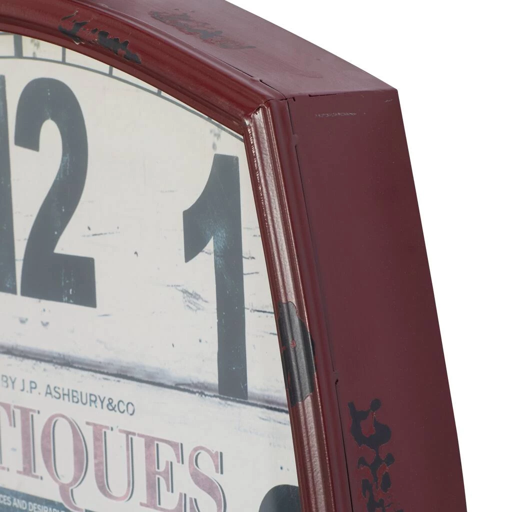 Cheap π White Vintage Metal Wall Clock by Ivory and Iris π 4 Cheap π White Vintage Metal Wall Clock by Ivory and Iris π - Image 4