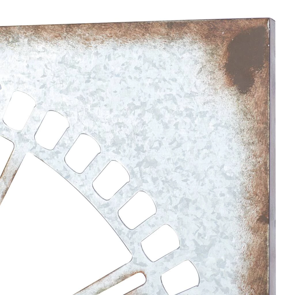 Outlet β€οΈ Gray Farmhouse Metal Wall Clock by Ivory and Iris π 3 Outlet β€οΈ Gray Farmhouse Metal Wall Clock by Ivory and Iris π - Image 3