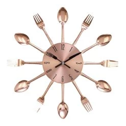 Outlet 🔔 Copper Metal Eclectic Wall Clock Set by Ivory and Iris 💯