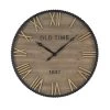 Deals ✨ Brown Farmhouse Wood Wall Clock by Ivory and Iris ✔️