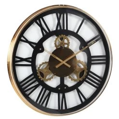 Best deal ⭐ Black Industrial Stainless Steel Wall Clock by Ivory and Iris 🔥 -Cheap Ivory and Iris Store D362084S 3