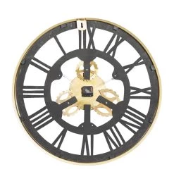 Best deal ⭐ Black Industrial Stainless Steel Wall Clock by Ivory and Iris 🔥 -Cheap Ivory and Iris Store D362084S 6