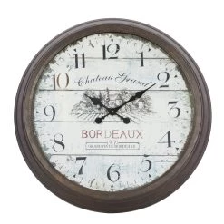 Best deal ⭐ Brown Vintage Metal Wall Clock by Ivory and Iris ❤️