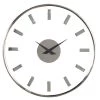 Best reviews of 😀 14" Silver Aluminum Modern Wall Clock by Ivory and Iris 🔔
