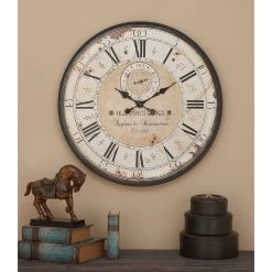Deals 🥰 32" White Wood Vintage Wall Clock by Ivory and Iris ⭐ -Cheap Ivory and Iris Store D362096S 10