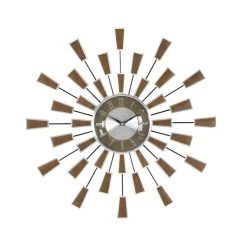 Coupon π 22" Brown Metal Modern Wall Clock by Ivory and Iris π