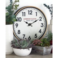 Outlet π 16" White Metal Traditional Wall Clock by Ivory and Iris π 11 Outlet π 16" White Metal Traditional Wall Clock by Ivory and Iris π -Cheap Ivory and Iris Store D362101S 8