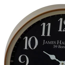 Deals ❤️ 16" Black Metal Traditional Wall Clock by Ivory and Iris ✨ 8 Deals ❤️ 16" Black Metal Traditional Wall Clock by Ivory and Iris ✨ -Cheap Ivory and Iris Store D362104S 4