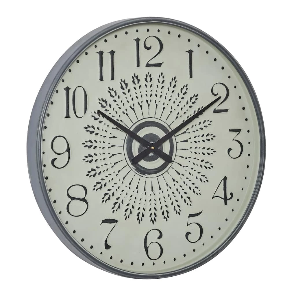 Buy π 28" Gray Metal Farmhouse Wall Clock by Ivory and Iris β€οΈ 1 Buy π 28" Gray Metal Farmhouse Wall Clock by Ivory and Iris β€οΈ