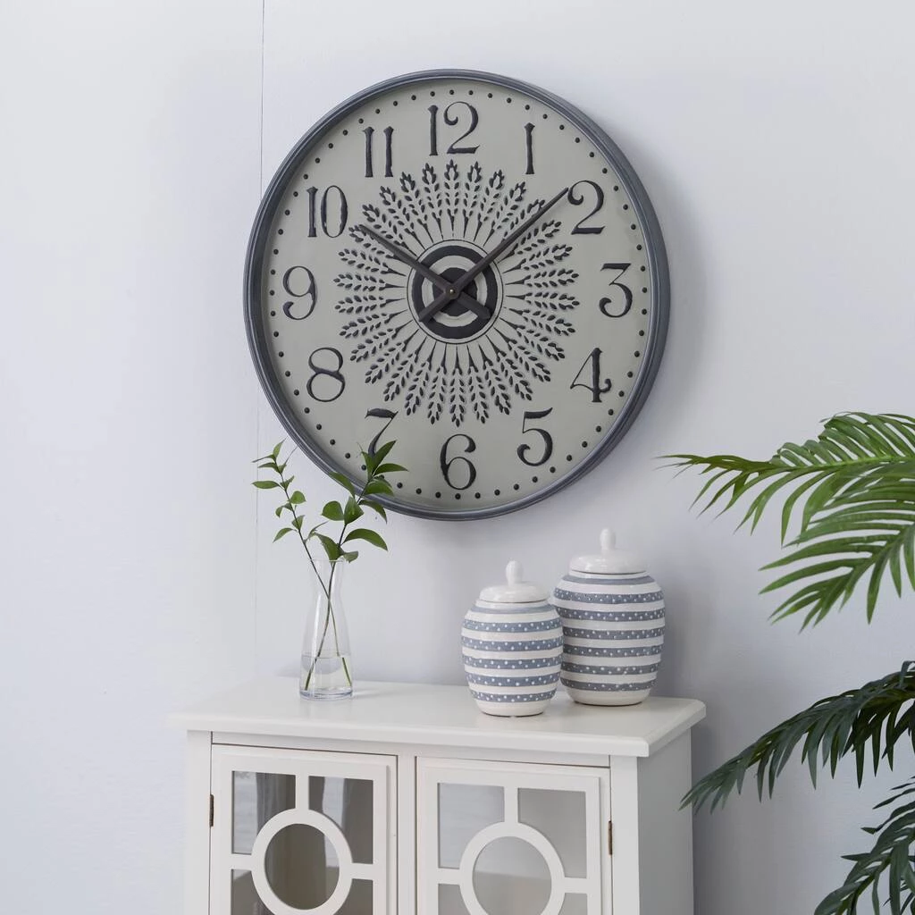 Buy π 28" Gray Metal Farmhouse Wall Clock by Ivory and Iris β€οΈ 6 Buy π 28" Gray Metal Farmhouse Wall Clock by Ivory and Iris β€οΈ - Image 6