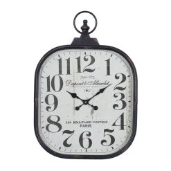 Deals π 26" Black Metal Vintage Wall Clock by Ivory and Iris π
