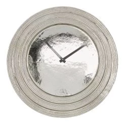 Best deal 😉 24" Silver Aluminum Coastal Wall Clock by Ivory and Iris 🧨