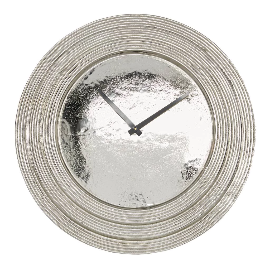 Best deal 😉 24" Silver Aluminum Coastal Wall Clock by Ivory and Iris 🧨 1 Best deal 😉 24" Silver Aluminum Coastal Wall Clock by Ivory and Iris 🧨