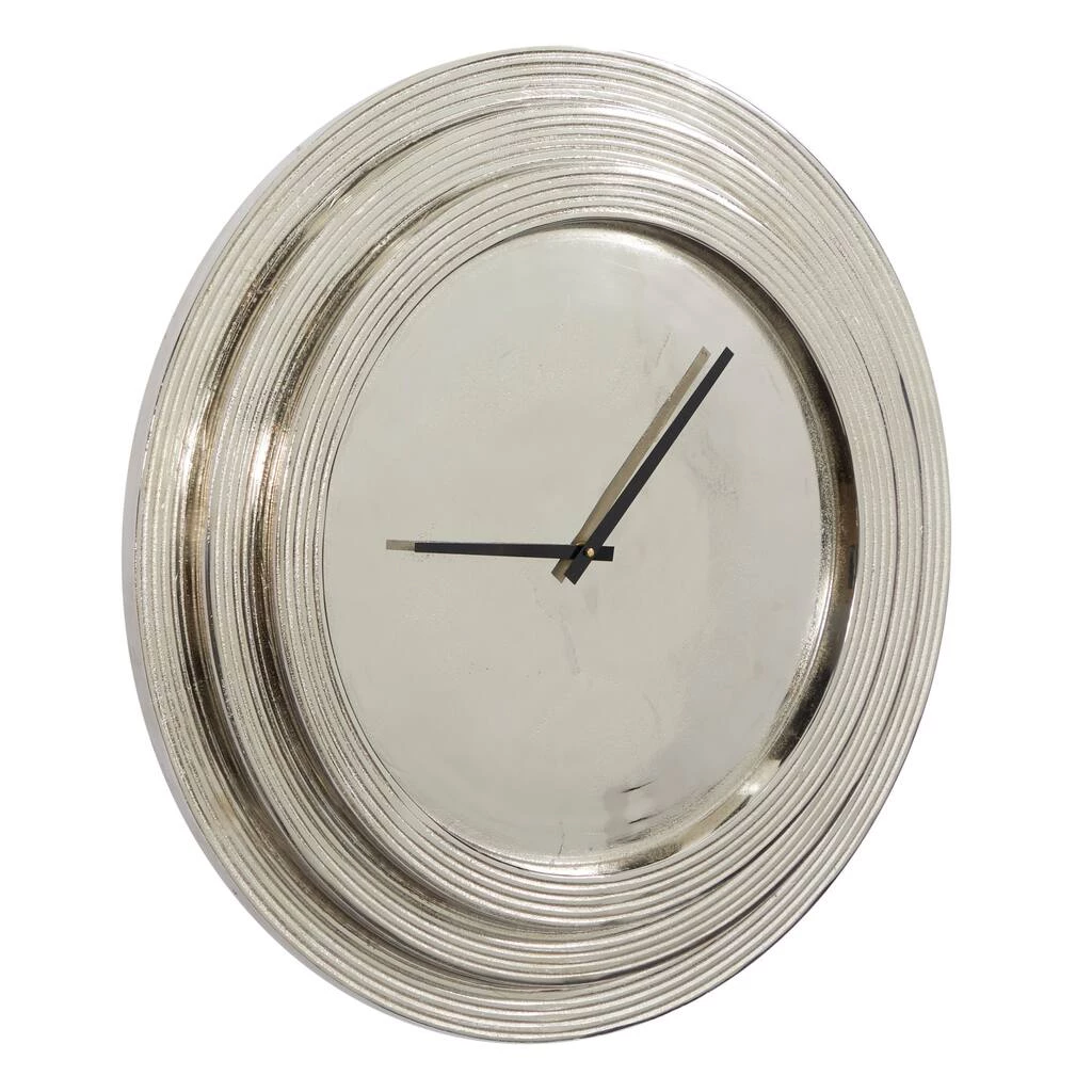 Best deal 😉 24" Silver Aluminum Coastal Wall Clock by Ivory and Iris 🧨 2 Best deal 😉 24" Silver Aluminum Coastal Wall Clock by Ivory and Iris 🧨 - Image 2
