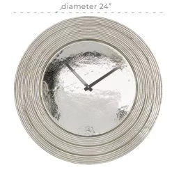 Best deal 😉 24" Silver Aluminum Coastal Wall Clock by Ivory and Iris 🧨 14 Best deal 😉 24" Silver Aluminum Coastal Wall Clock by Ivory and Iris 🧨 -Cheap Ivory and Iris Store D362112S 7