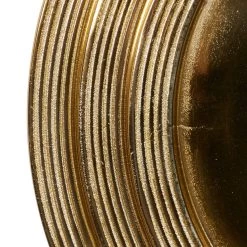 Promo 😉 24" Gold Aluminum Coastal Wall Clock by Ivory and Iris 👏 -Cheap Ivory and Iris Store D362114S 4