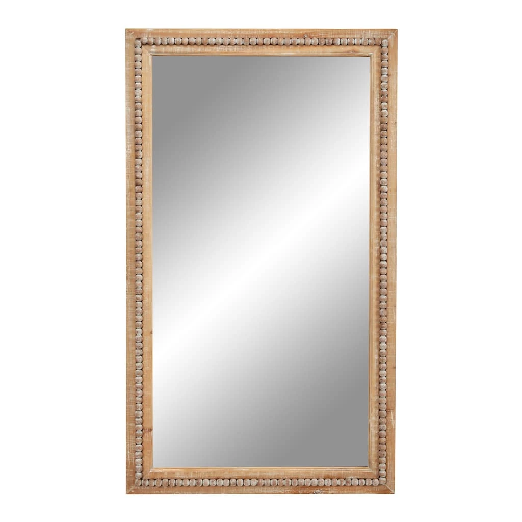 Top 10 ❤️ 48" Light Brown Boho Style Wood Wall Mirror by Ivory and Iris 🔔 2 Top 10 ❤️ 48" Light Brown Boho Style Wood Wall Mirror by Ivory and Iris 🔔 - Image 2