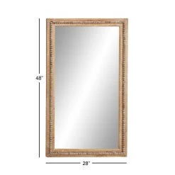 Top 10 ❤️ 48" Light Brown Boho Style Wood Wall Mirror by Ivory and Iris 🔔 16 Top 10 ❤️ 48" Light Brown Boho Style Wood Wall Mirror by Ivory and Iris 🔔 -Cheap Ivory and Iris Store D362127S 7