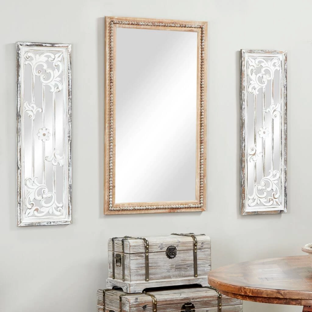 Top 10 ❤️ 48" Light Brown Boho Style Wood Wall Mirror by Ivory and Iris 🔔 8 Top 10 ❤️ 48" Light Brown Boho Style Wood Wall Mirror by Ivory and Iris 🔔 - Image 8